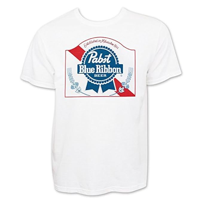 Pabst Blue Ribbon Classic Logo T-Shirt | Amazon (US)