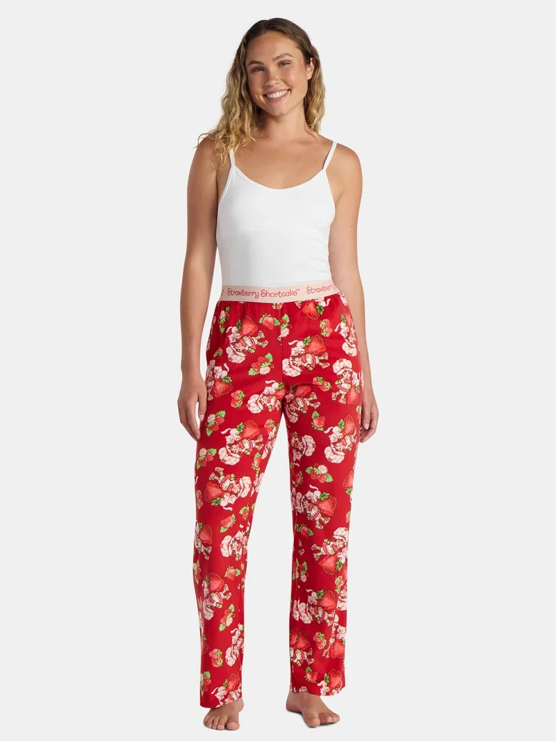 Strawberry Shortcake Women’s Print Velour Sleep Pants, Sizes XS-3X | Walmart (US)