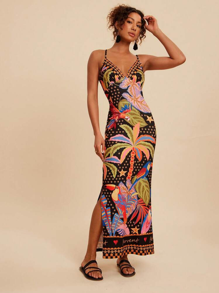 £8.41

Save £0.42 off this item after joining.
Travachic Women's Vacation Side Slit Hemline Fitted Tropical Print Camisole Dress,Casual Woman Style, Fall Outfits For Women, Chic Autumn,Going Out Outfit,Elegant Outfits,Country Style For Women,Tropical Printed
4.93
(100+)
Color: Black
Size
Default
XS
S
M
L
XL
Check My Size
Size Guide
True to Size
Not your size? Tell us
 | SHEIN
