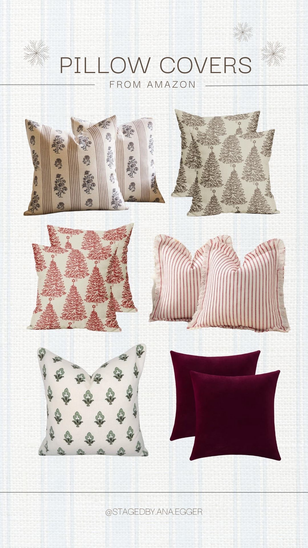 Holiday Pillow Covers 🤍

#LTKHome #LTKSeasonal #LTKHoliday