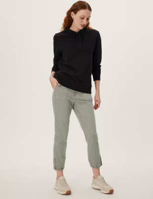 Cotton Blend Slim Fit Ankle Grazer Joggers | M&S Collection | M&S | Marks & Spencer (UK)
