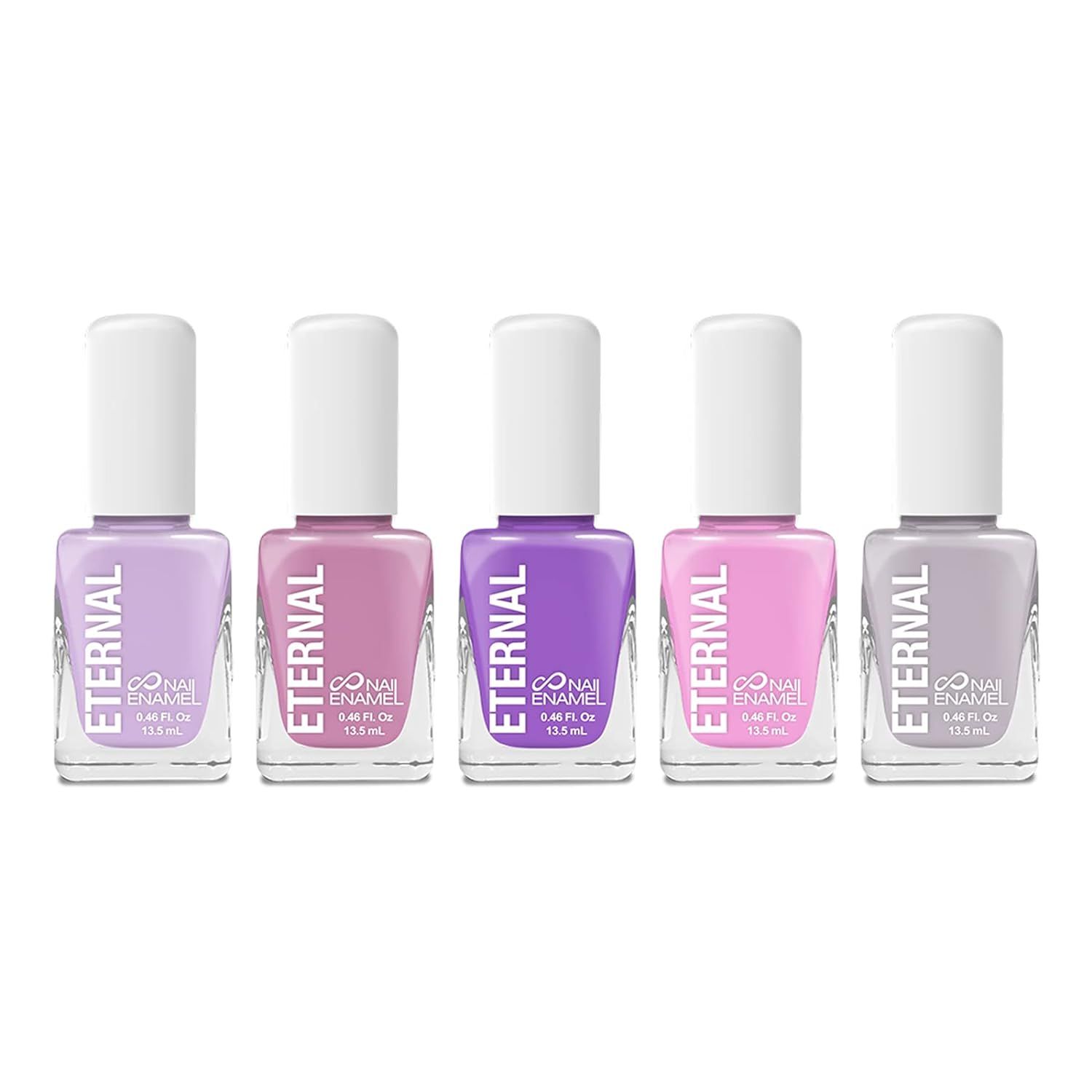Eternal 5 Collection – 5 Pieces Set: Long Lasting, Quick Dry, Bright, Nude or Sheer Nail Polish... | Amazon (US)