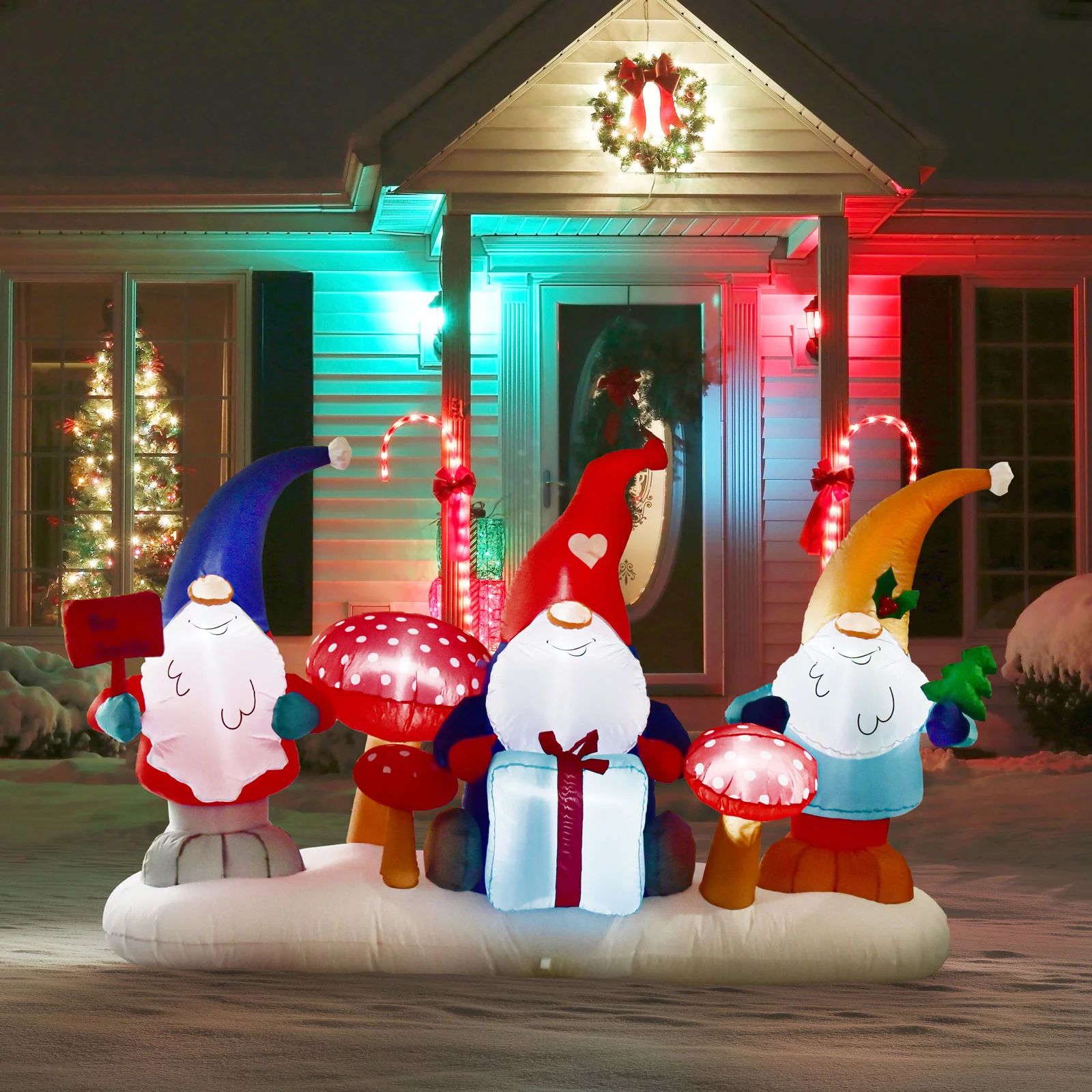 Nifti Nest Christmas Blow Ups Santa Claus Yard Inflatable，Christmas Inflatable Decorations with... | Walmart (US)