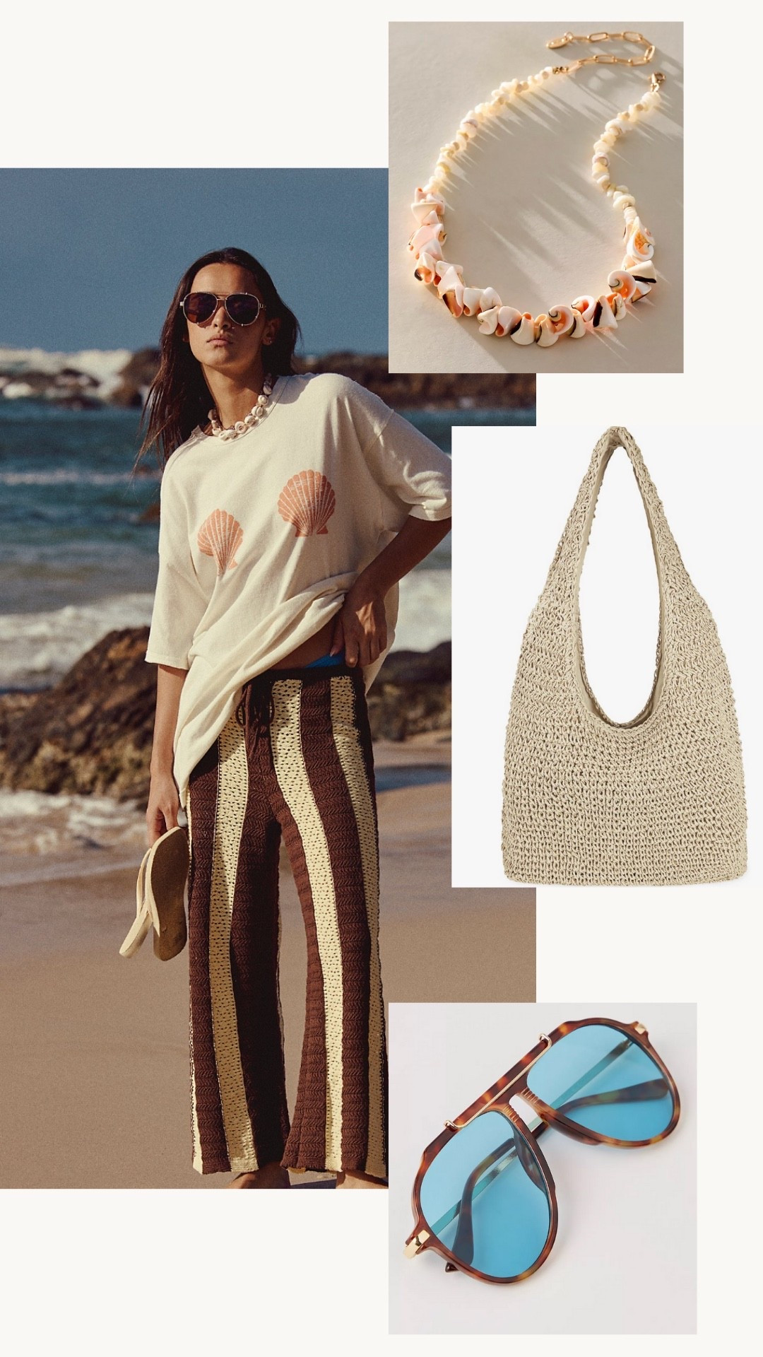 Summer outfit, beach outfit, coverup, beach bag, vacation outfit, casual, summer, sunglasses, necklace, beach style

#LTKStyleTip #LTKTravel #LTKSeasonal