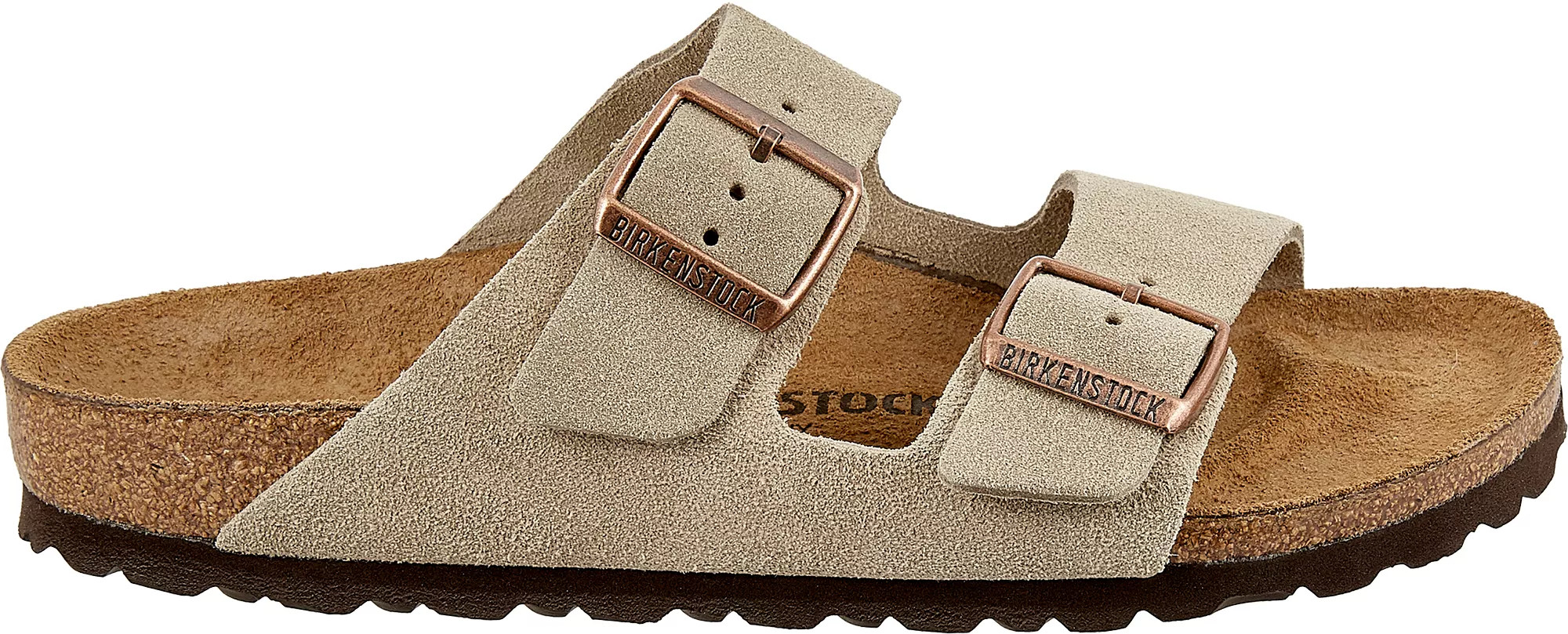 Birkenstock Women's Arizona Suede Sandals, 9/9.5 US (40 EU), Taupe | Dick's Sporting Goods
