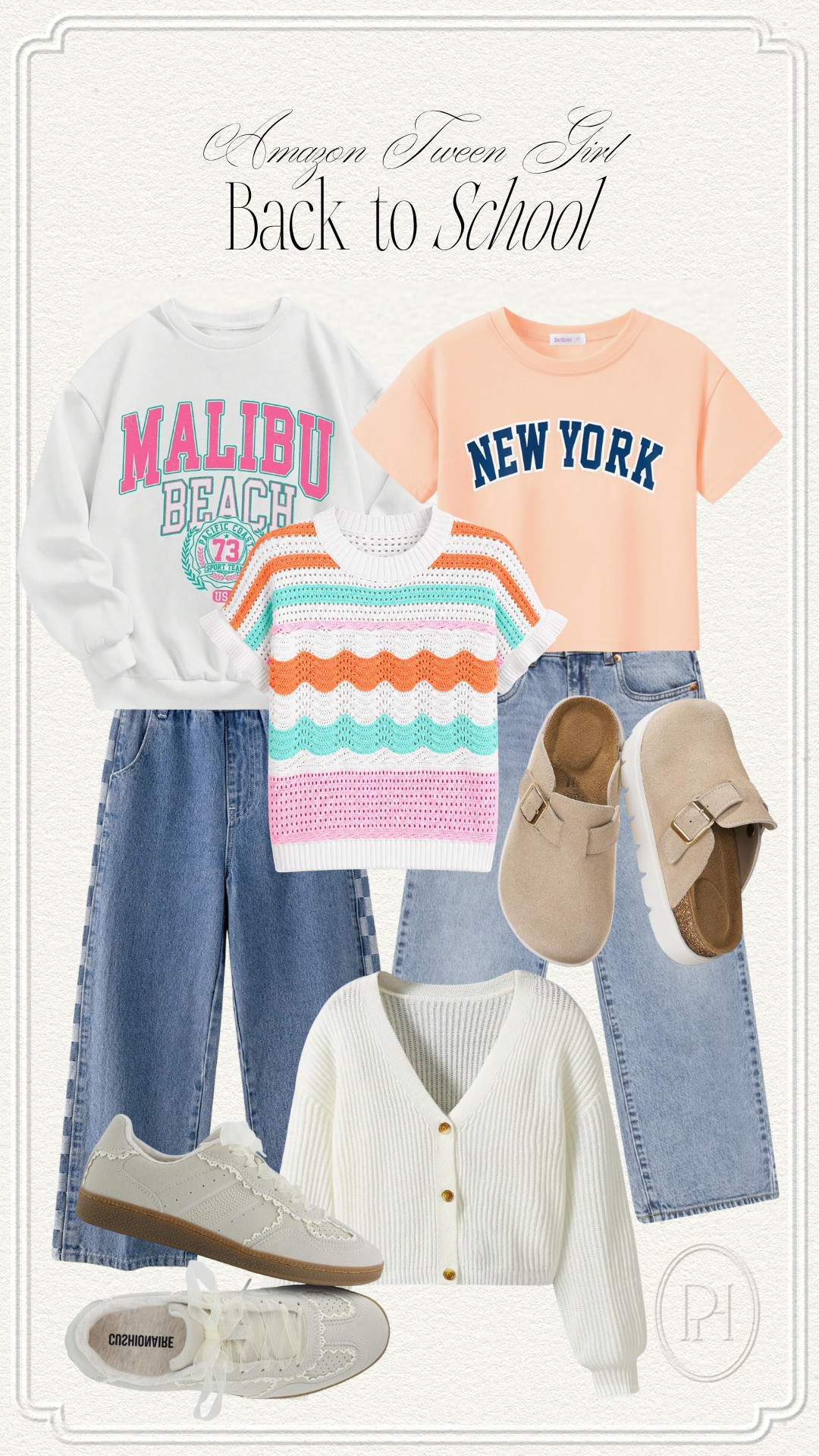 Amazon finds I'm loving for the tween girl headed back to school!

tween girl style, girls clothes, girls sweatshirt, crochet tee, girls sweater, girls cardigan, kids clothes, middle school girl, girls clogs, girls sneakers, girls jeans, graphic tees, baggy jeans 

 #LTKgrwm #LTKSeasonal #LTKKids
