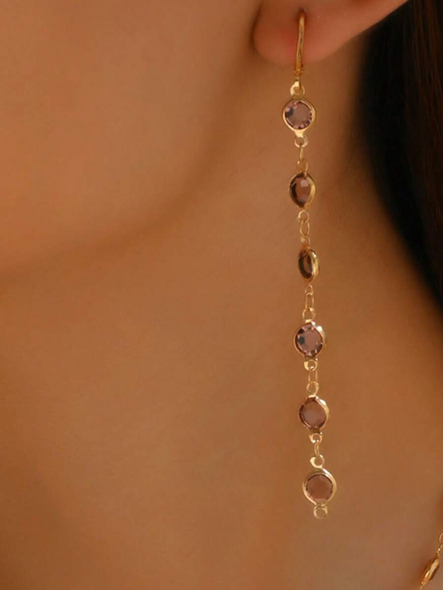 2pcs Bead Decor Drop Earrings | SHEIN