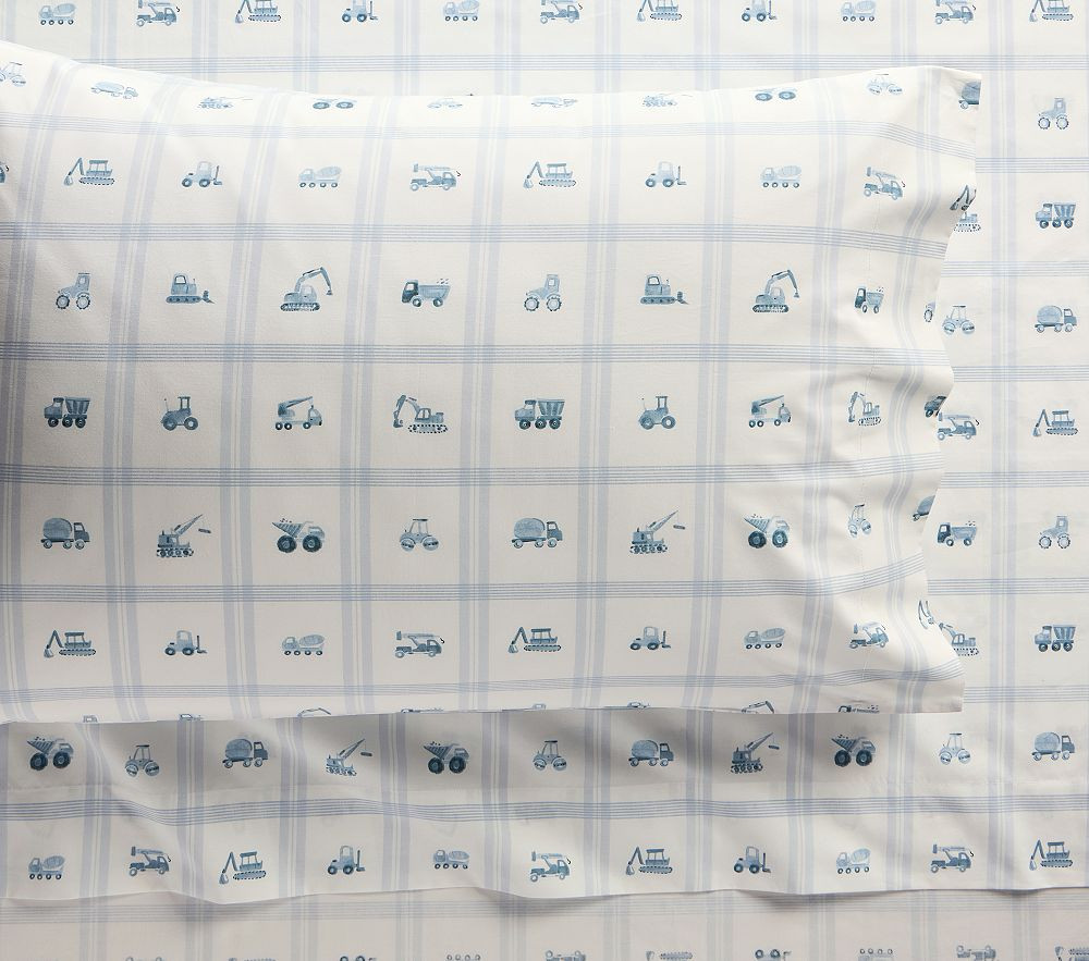 Bria Hammel Construction Organic Cotton Sheet Set | Pottery Barn Kids