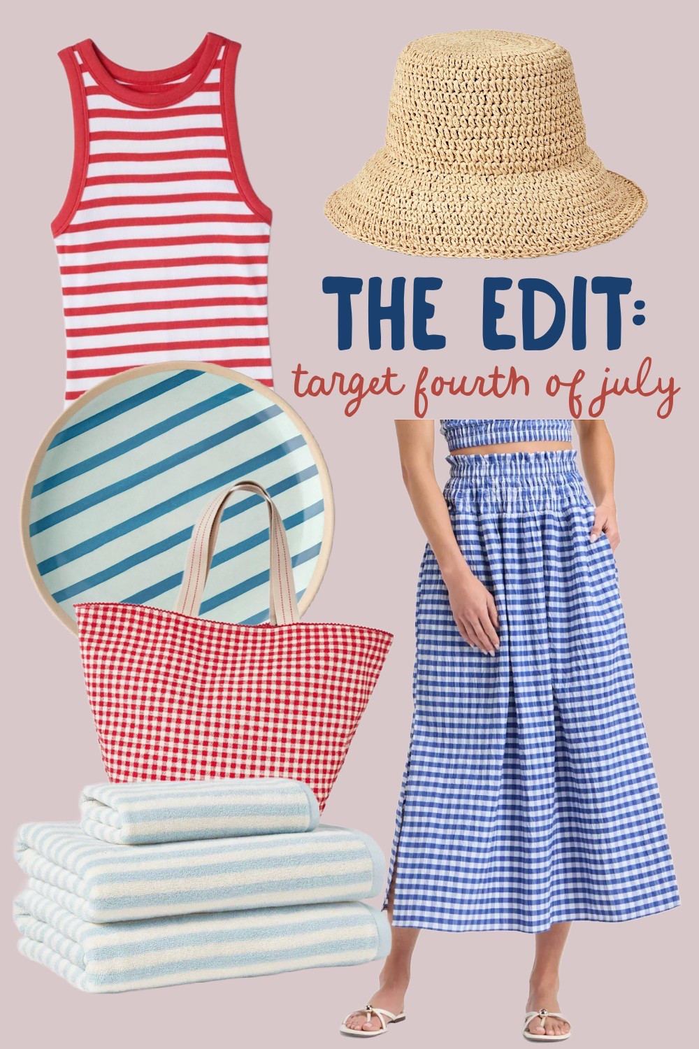 Fourth of July
Gingham skirt 
Maxi skirt 
Gingham
Red stripes 
Bucket hat 

#LTKSummerEdit #LTKGiftGuide #LTKSeasonal