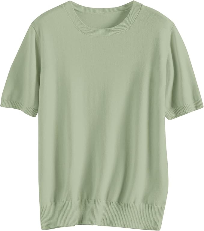 DAIMIDY Women's Pullover Sweaters Soft Tops，Short Sleeves and Long Sleeves | Amazon (US)