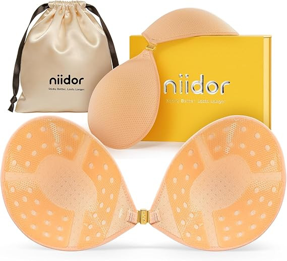Exclusive Original Breathable Magnetic Sticky Bra Adhesive Strapless Invisible for Backless Gift ... | Amazon (US)