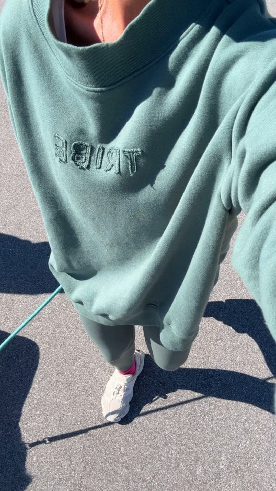 a monochrome moment 

wearing a large sweatshirt (the brown runs big and i have a small in that ) 
leggings tts 

#LTKdayinmylife #LTKmorningroutine #LTKSaleAlert