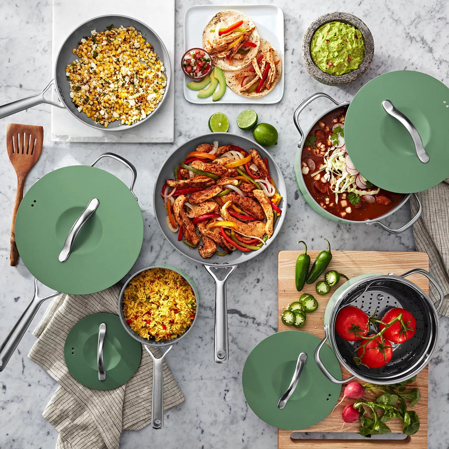 Member's Mark 11-Piece Modern Ceramic Cookware Set (Assorted Colors) | Sam's Club