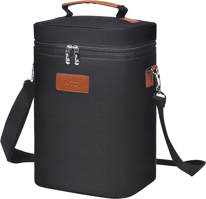 Tirrinia 4 Bottle Wine Gift carrier - Insulated Padded Portable Versatile Wine Carrying Cooler To... | Amazon (US)