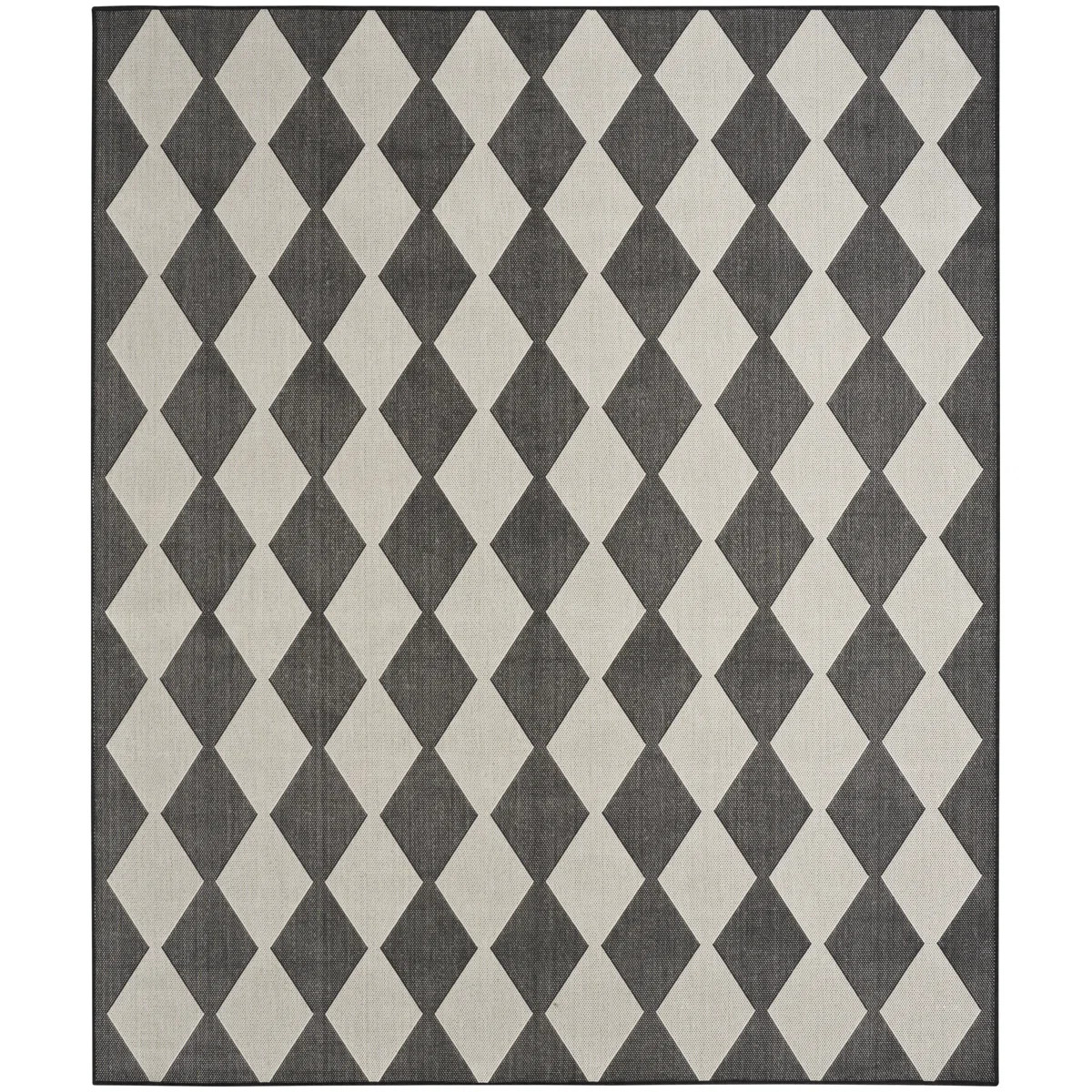 Make a statement both inside and outside your home with this checkered diamond outdoor rug from t... | Wayfair North America