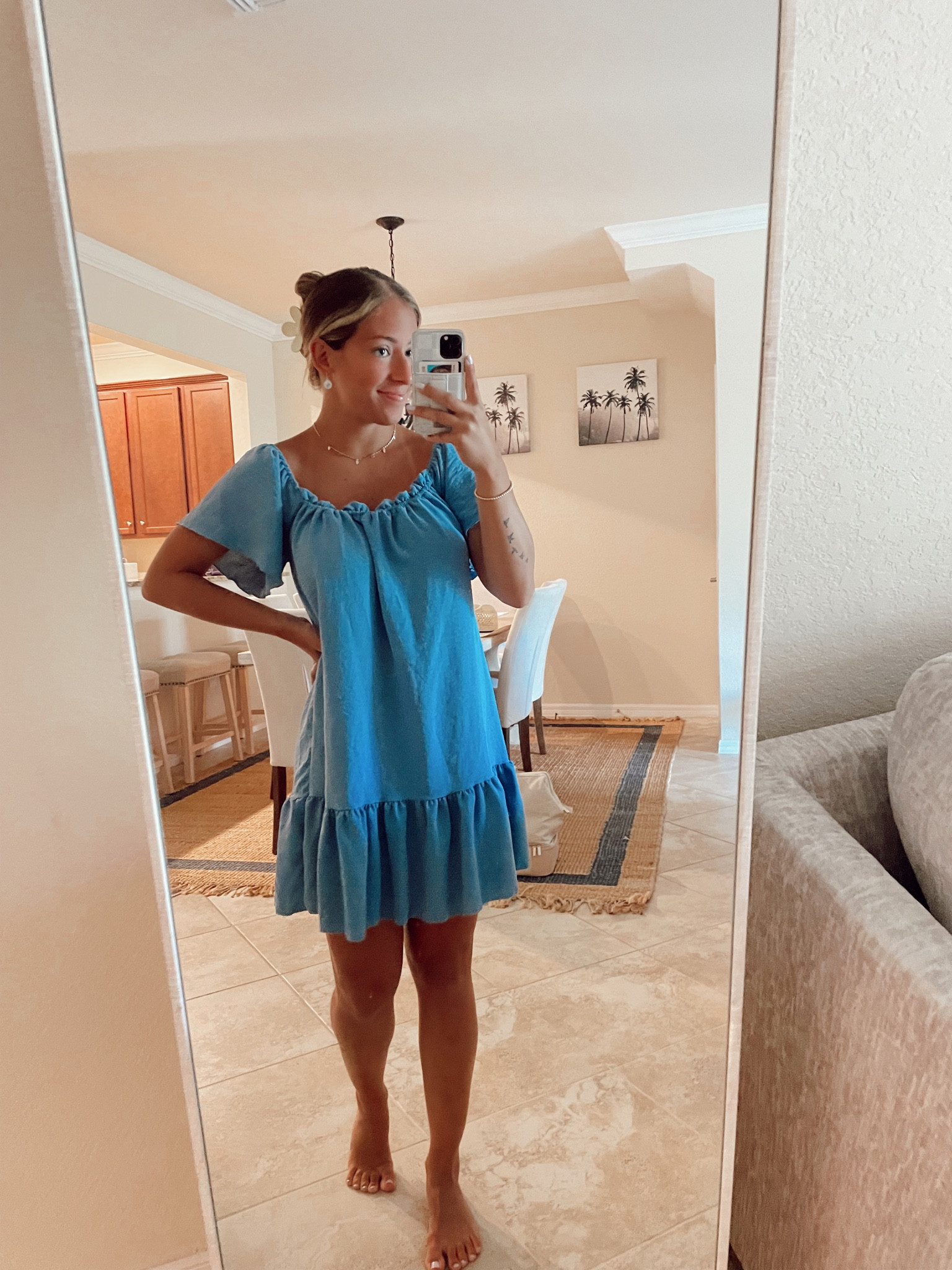 Blue summer dress. I tagged similar 🦋 

Summer dress. Spring dress. Casual dress  