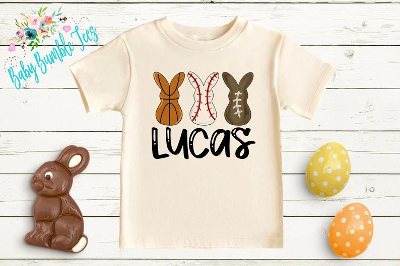 Easter Peeps Shirt // Personalized Name // Easter Kids Shirt // Boy Shirt // Kids Easter Shirt //... | Etsy (US)