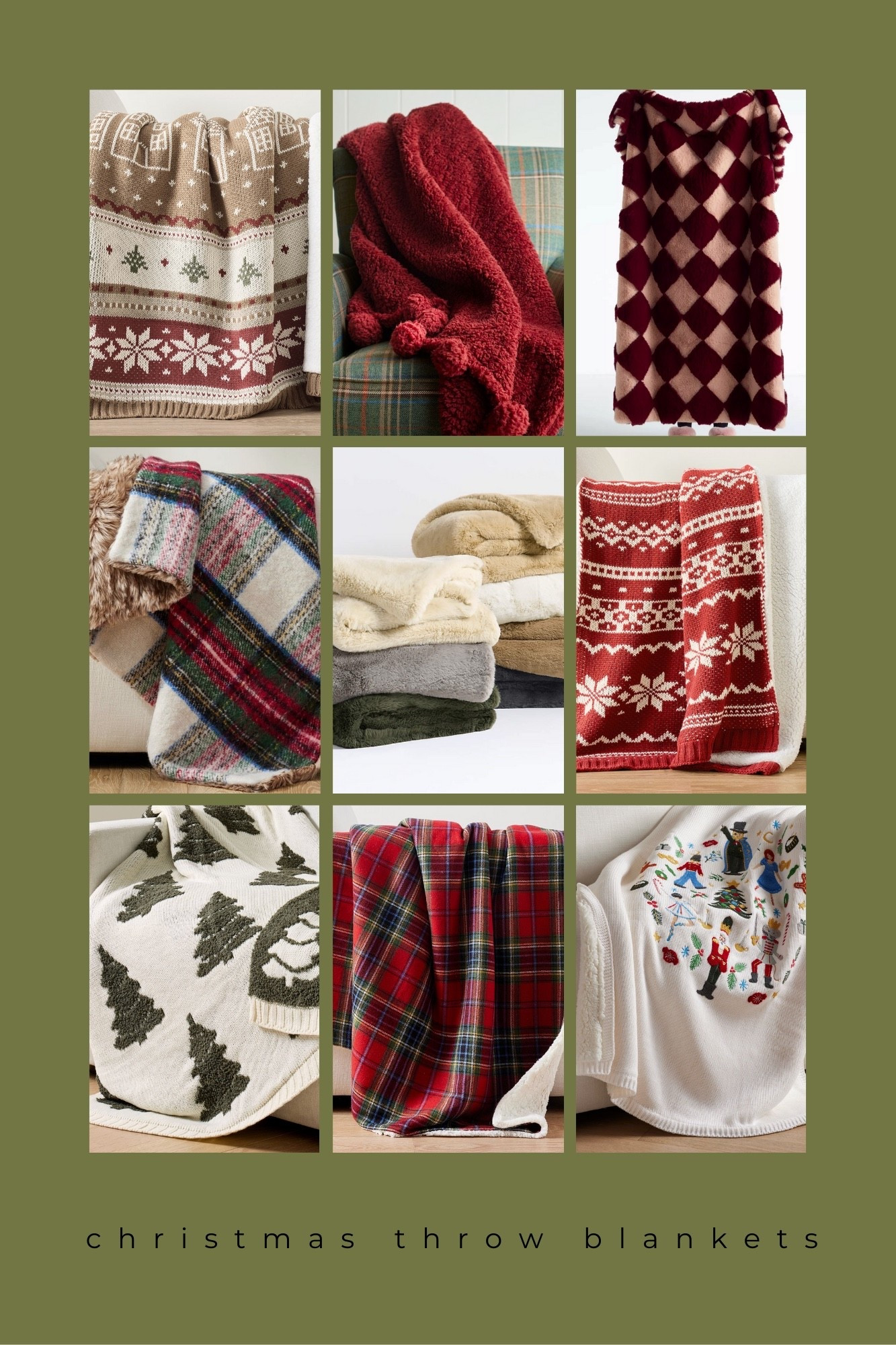 🎄✨ The Official “Cringy Christmas Movie Night” Throw Blanket ✨🧣

Make your living room extra cozy this season! These super soft Christmas throws are perfect for you, yes, you curling up on the couch, sipping something warm, and surviving (or secretly loving) all those cheesy holiday movies.

It’s comfort, warmth, and festive vibes wrapped into one perfect blanket.
Because your home deserves to feel as cozy as the plot twist you saw coming 20 minutes ago. ❤️🎬

#LTKCyberWeek #LTKGiftGuide #LTKHoliday