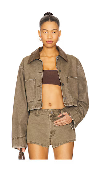 Wrenley Jacket in Olive Night | Revolve Clothing (Global)