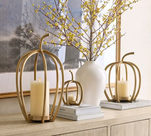 Handcrafted Fallon Pumpkin Candleholder | Pottery Barn (US)