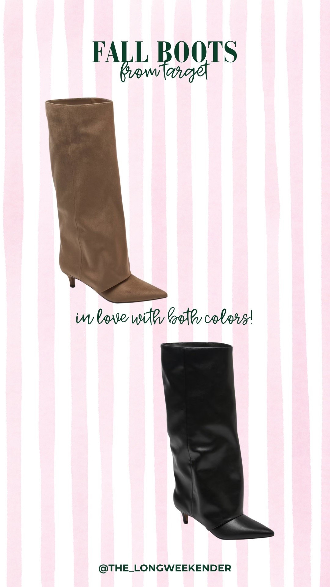 Both on sale - fall boots from Target!

#LTKootd #LTKSaleAlert #LTKSeasonal
