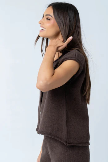 Paige Knit Sweater in Brown | Böhme US