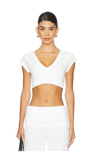 x REVOLVE x FP Movement Mainstream Baby Tee Bra in White | Revolve Clothing (Global)