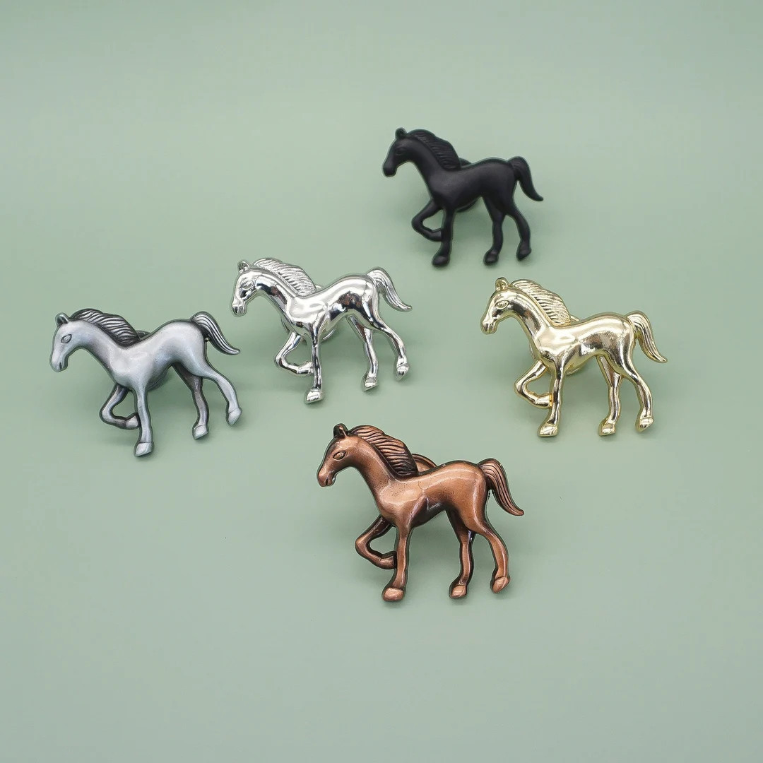 Horse Cabinet Knob Copper Horse Drawer Pulls Farm Antique silver Cabinet Pulls Unique Gift Black ... | Etsy (US)