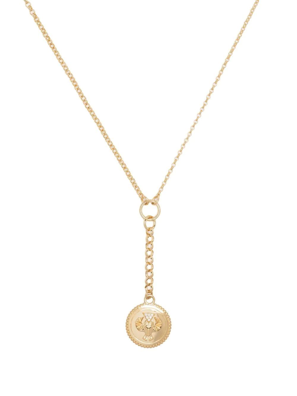 18kt yellow gold pendant necklace | Farfetch Global