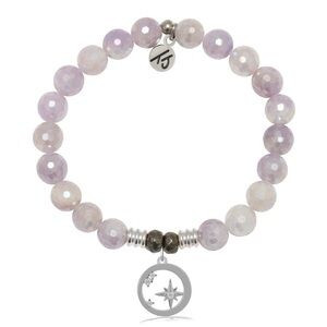 [t jazelle] what is meant to be stretch charity bracelet mauve jade | Poshmark