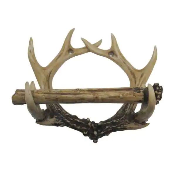 Paseo Road by Hiend Accents Antler Toilet Paper Holder, 4.72" x 8.66" x 6.89", 1PC | Bed Bath & Beyond