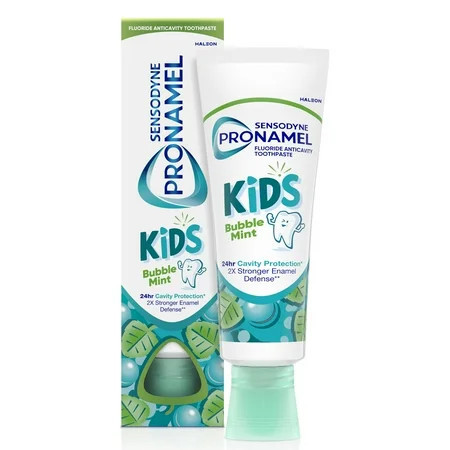 Sensodyne Pronamel Kids Toothpaste, Cavity and Enamel Protection, Ages 2+, Bubble Mint Flavored, 4 Oz | Walmart (US)