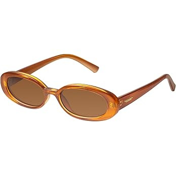 mosanana Retro Tiny Oval Sunglasses for Women with Small Face Narrow Style MS52360 | Amazon (US)