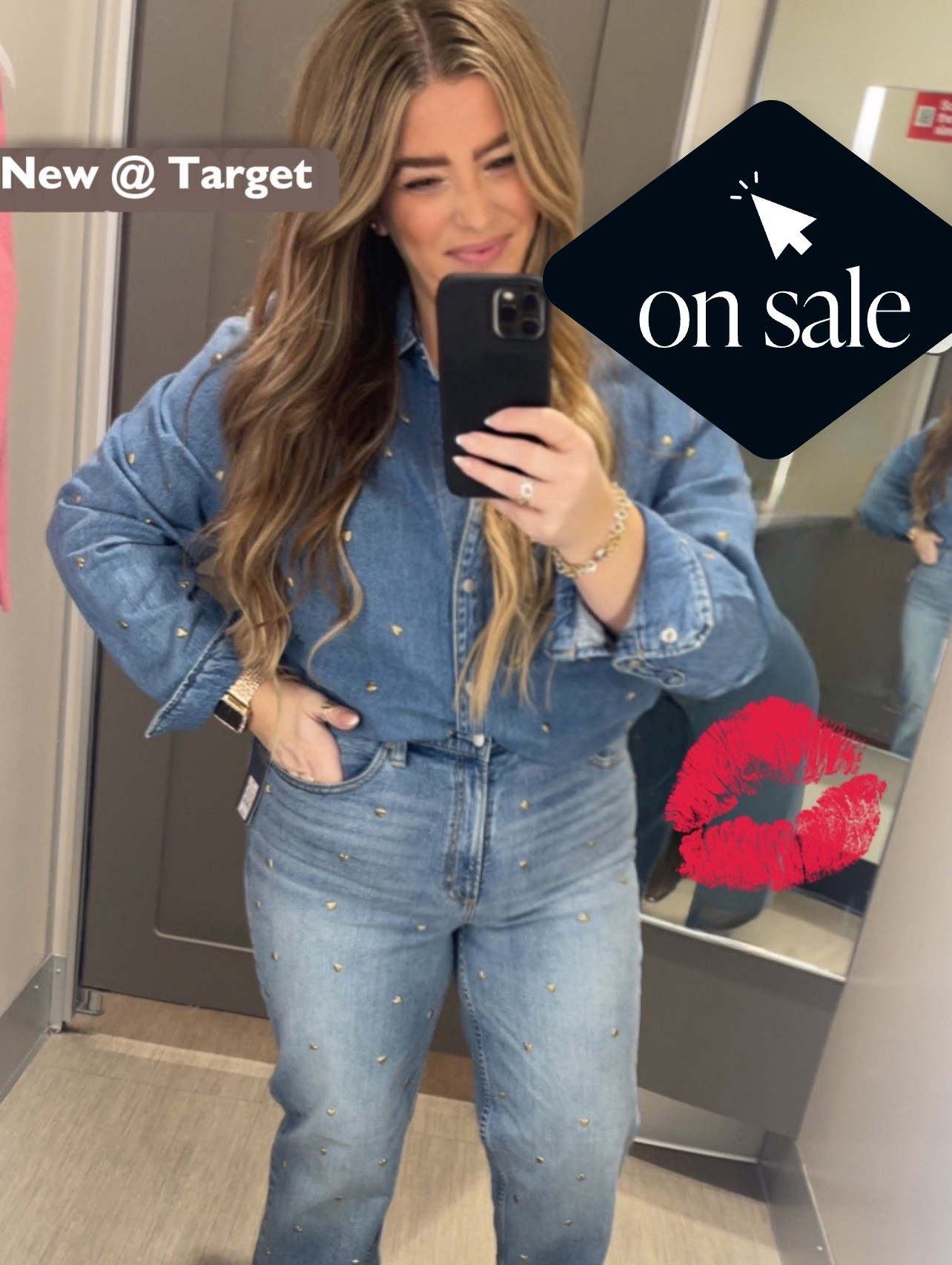 
If you were waiting to snag these gold heart denim, run now they are on sale!! #target #targetsale #valentines #targetfinds #LTKSeasonal

#LTKSaleAlert #LTKValentine #LTKU