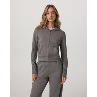 Vuori Halo Mini Full Zip Hoodie | Chia Heather | XS, Size Extra Small | Vuori Clothing (US & Canada)