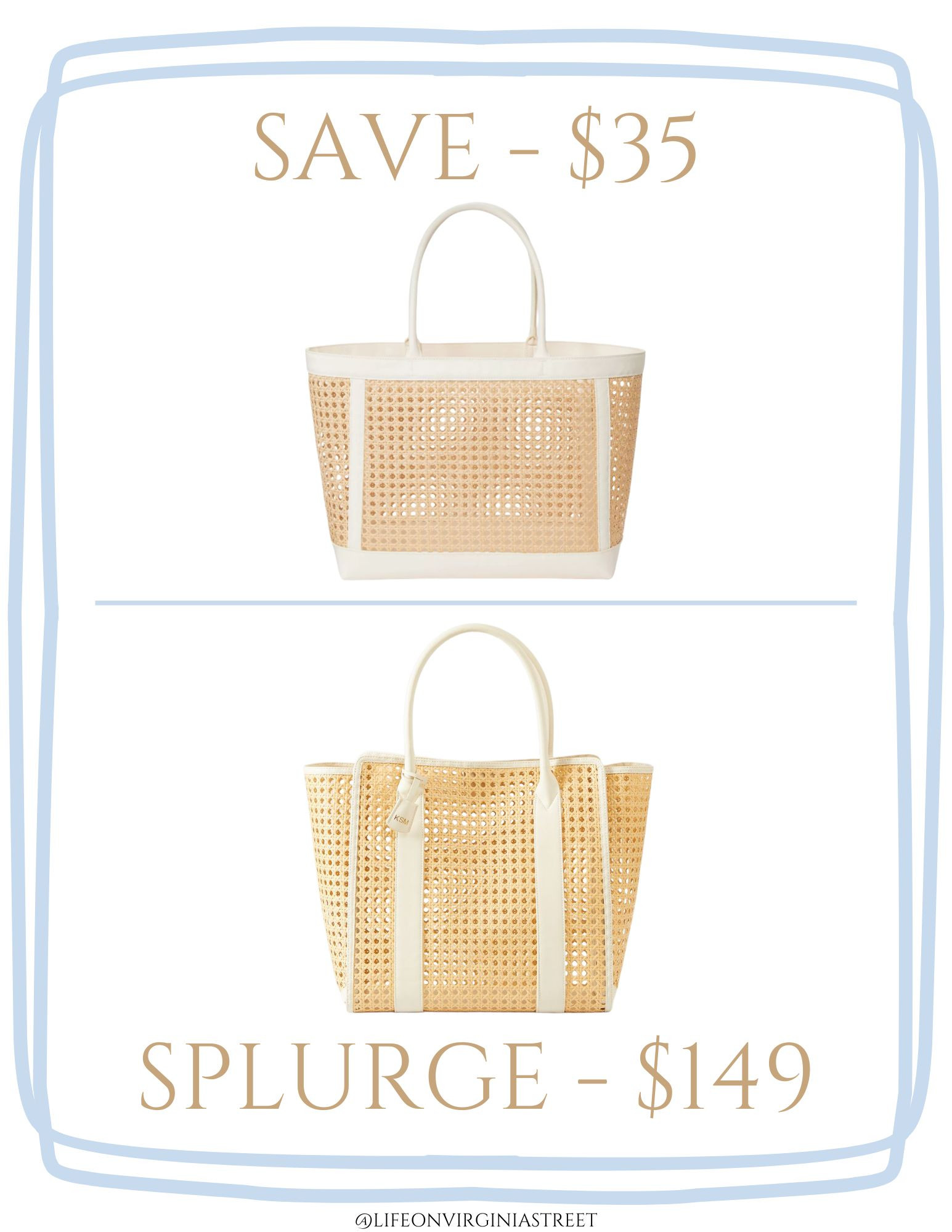 I'm loving the cane tote trend for spring and resort wear outfits! These water-resistant bags are perfect for a day at the beach or make a great swim bag! #ltkitbag #ltksalealert #ltkfindsunder50 #ltkfindsunder100 #ltktravel #ltkswim #ltkseasonal #ltkover40 

 