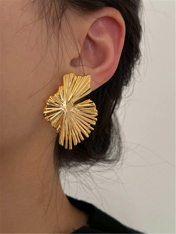 1pair Irregular Geometric Earrings With European And American Style | SHEIN USA | SHEIN