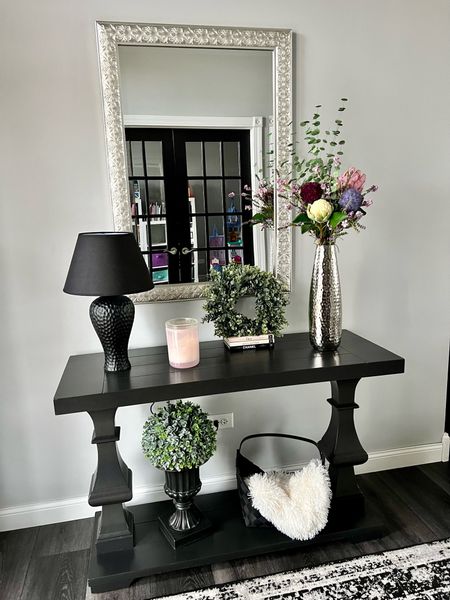 Home decor. Entryway. Entryway decor. For the home. Faux flowers. Table lamps. Table. Entryway table. Console table. Black baskets. Greenery. Faux topiary. Topiary. Wreaths. Faux wreaths. Amazon. Kirklands. Marshall’s. Home Goods. Candles. Books. 

#LTKhome #LTKFind #LTKSeasonal