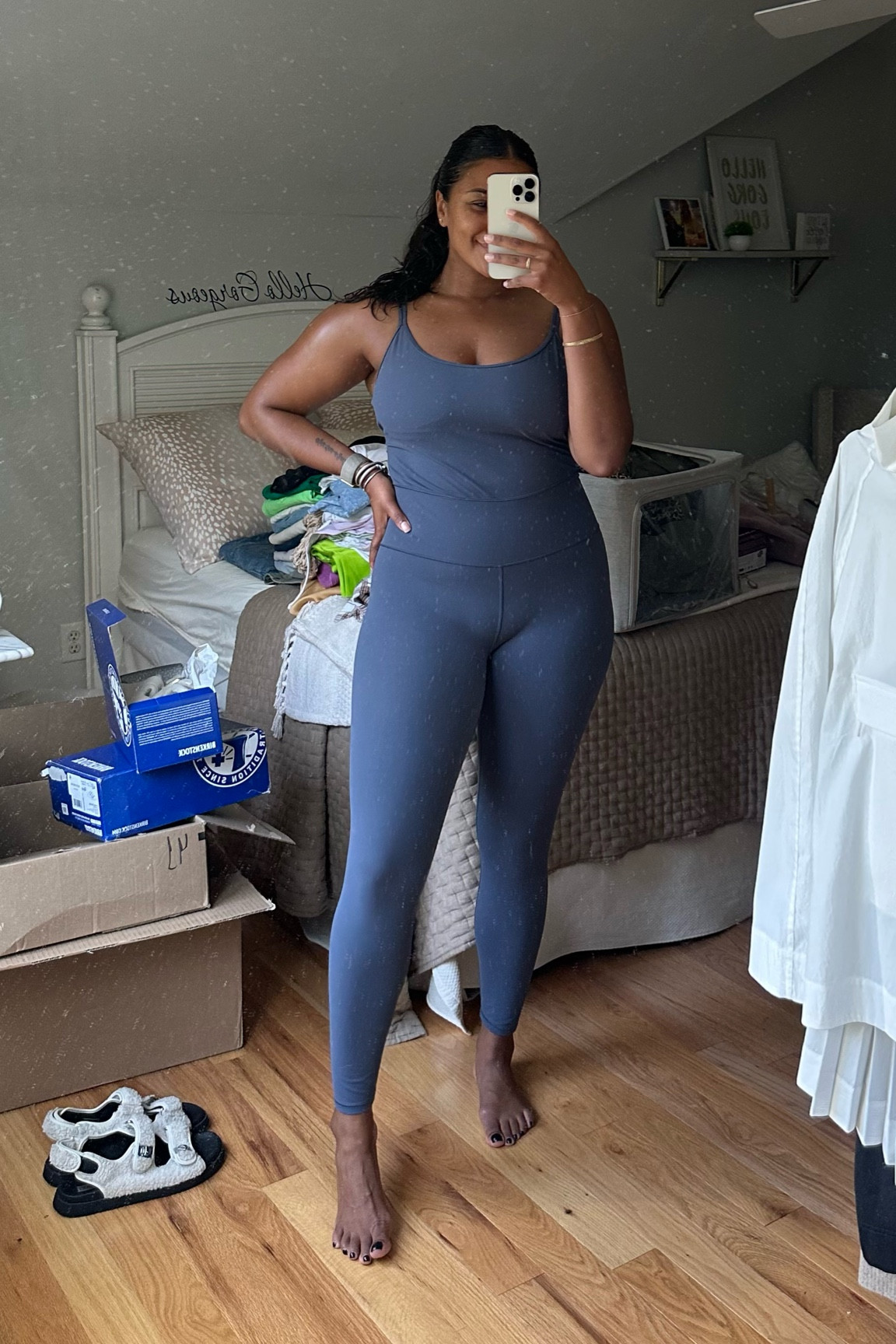 workout outfit: the best workout unitard / jumpsuit / onepiece… I need to order the black but this has been on repeat for a year. Wearing a large 

#LTKfindsunder100 #LTKmidsize