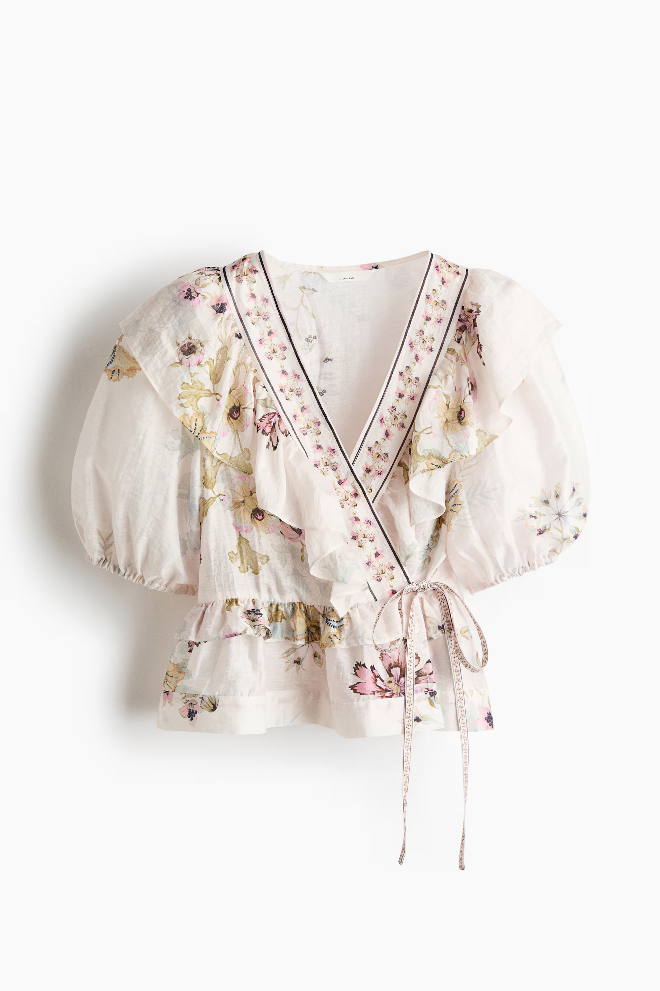 Linen-Blend Peplum Top | H&M (US + CA)