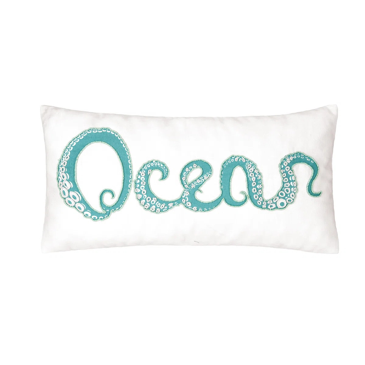 Octi Ocean Beaded Throw Pillow | Wayfair North America