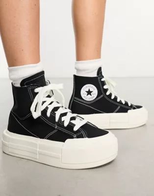 Converse Chuck Taylor All Star Cruise Hi platform trainers in black | ASOS (Global)