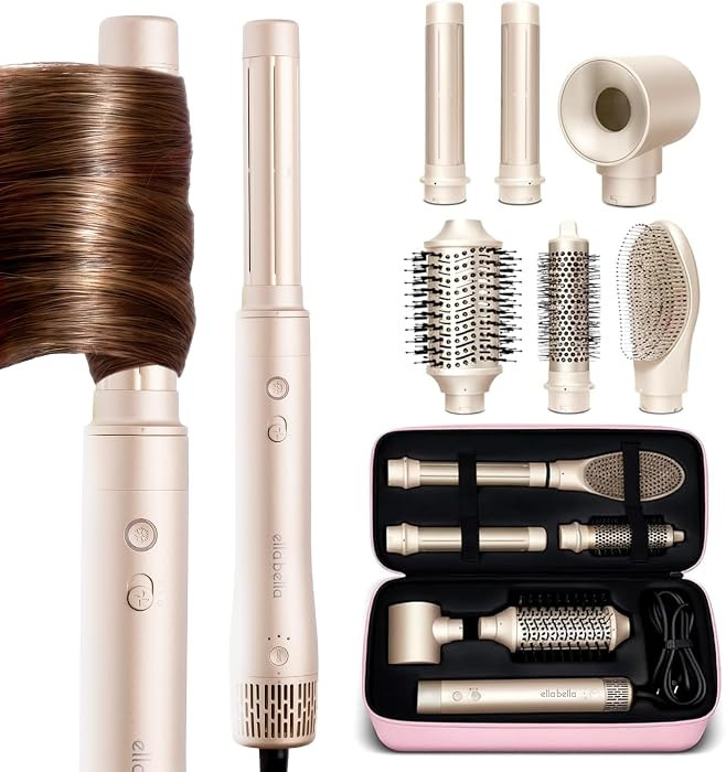 ELLA BELLA\u00ae 6 in 1 Professional Hot Air Styler & Straightener, Fast Drying | Amazon (US)