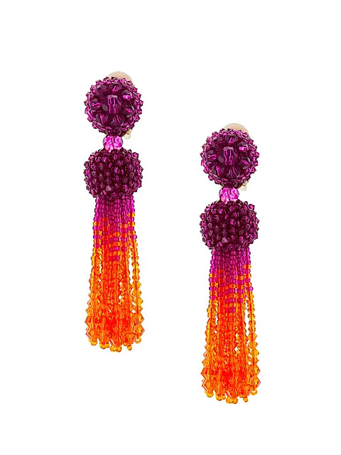 Goldtone &amp; Glass Bead Tassel Earrings | Saks Fifth Avenue