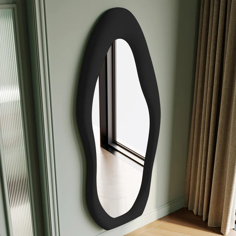 Ivy Bronx Climenhaga Full Length Mirror Wavy Mirror Floor Mirror & Reviews | Wayfair | Wayfair North America