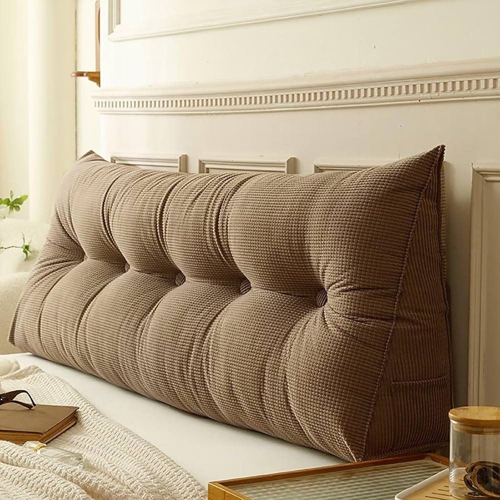 Queen Headboard Wedge Pillow Bed Rest Reading Pillow Backrest Positioning Support Bolster Cushion... | Amazon (US)