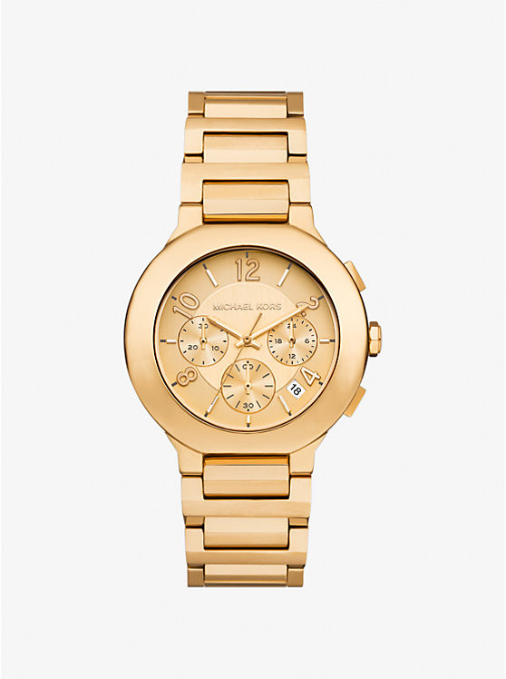 Oversized Gramercy Gold-Tone Watch | Michael Kors CA