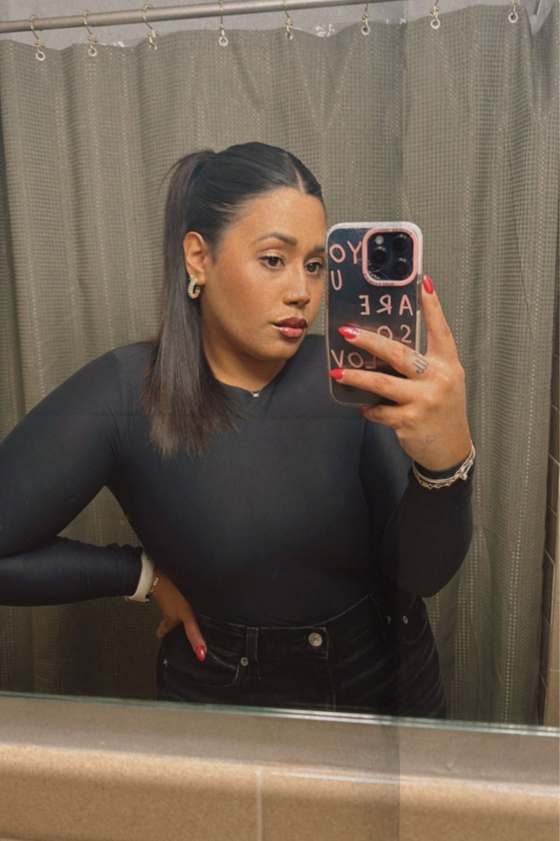 abercrombie, jeans, dark jeans, abercrombie and fitch, valentine's day, valentines outfit, bodysuit, mini hoops, hoop earrings 

#LTKMostLoved #LTKmidsize #LTKstyletip