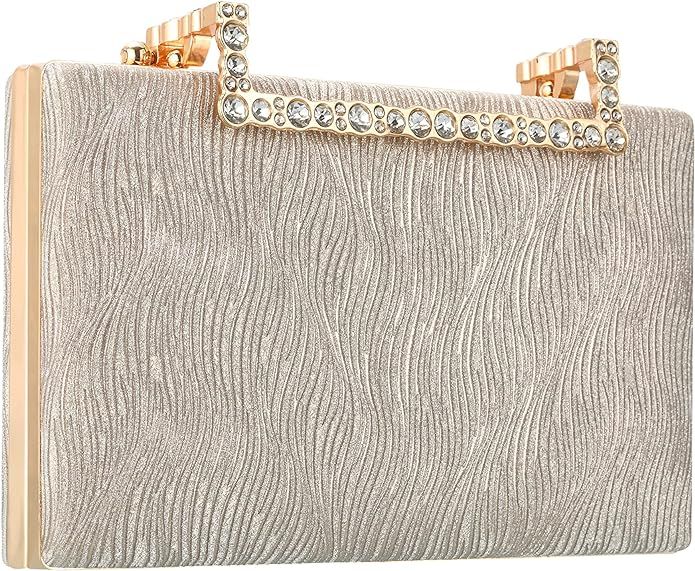 Rucavono Gold Clutch,Women's Evening Handbags Gold Clutch Purses For Women Evening Gold Evening C... | Amazon (US)