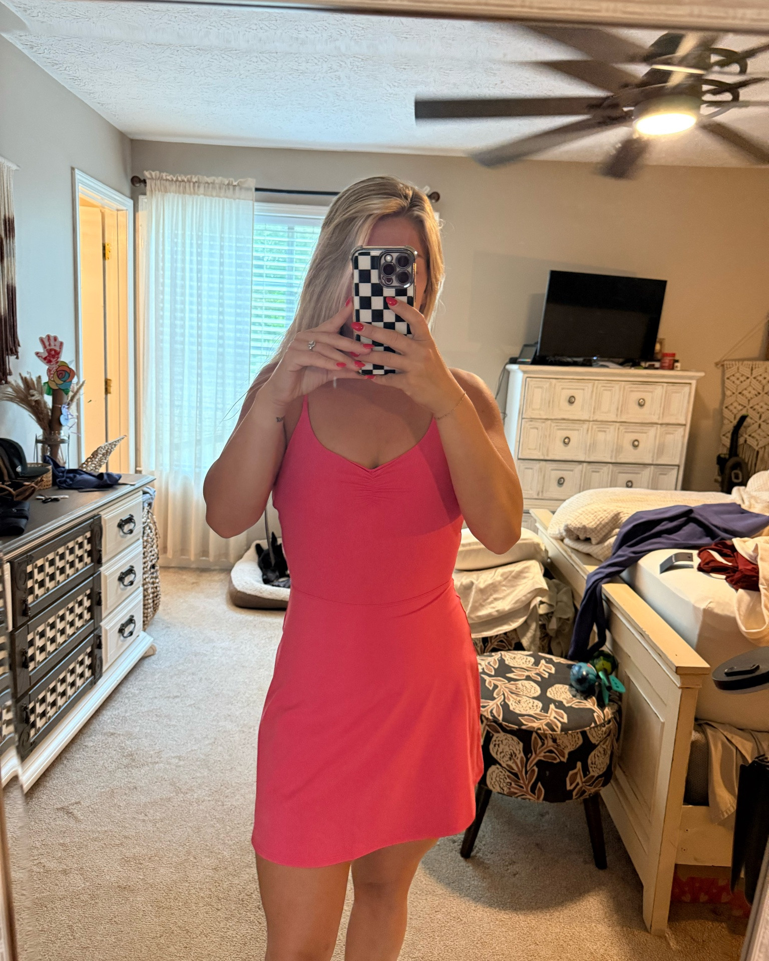 This athletic dress with the cutest cut out back and a built in bra + shorts ✨🤩

#LTKmomlife #LTKootd #LTKActive